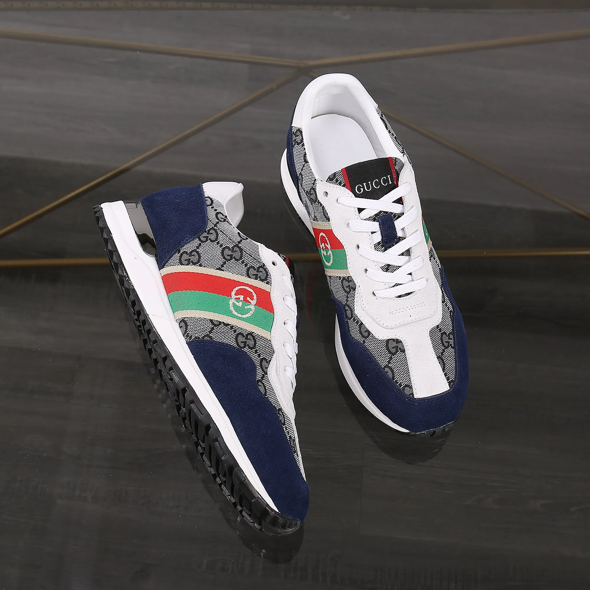 p420👾👾Spring new style is here again! [Gucci Sports Men's Shoes] Gucci fashionable casual men's shoes🇨🇳Original 1:1 mold opening, new models are available first💯Not high-profile but avant-garde, simple, low-key and fashionable, super versatile style🌿Made of original cowhide➕Sheepskin lining🎋The version is comfortable on the feet, and the workmanship is first-class🍍38-44 Large quantities in stock